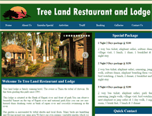 Tablet Screenshot of hoteltreeland.com